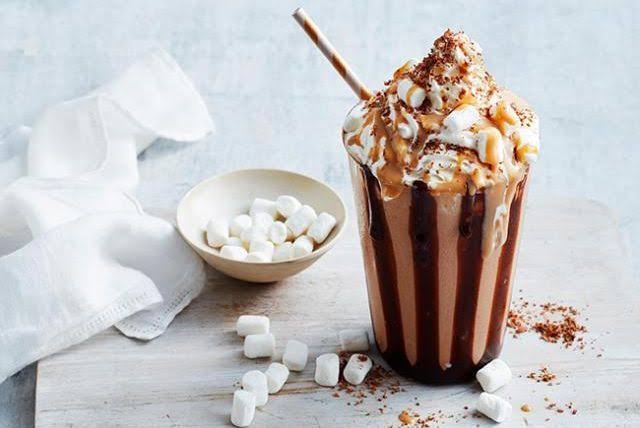 Chocolate Frosty Recipe with marshmallows