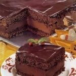 Mocha Layer Cake with Chocolate-Rum Cream Filling