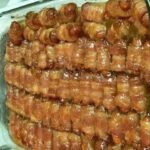 bacon wrapped smokies with brown sugar and butter