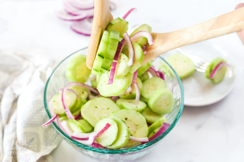 Cucumber Onion Salad 
