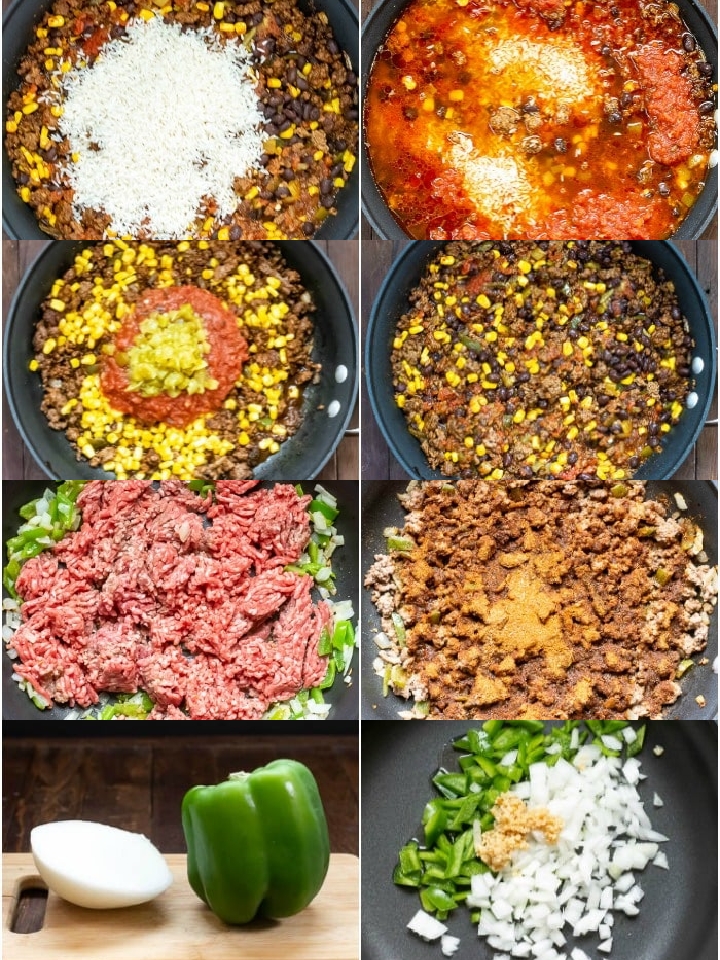 Maxican beef and rice casserole 
